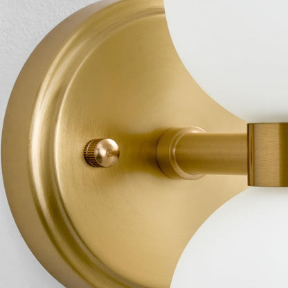 GoFurnitureHub Modern Brushed Gold Wall Sconce Set of 2