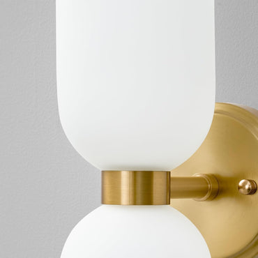 GoFurnitureHub Modern Brushed Gold Wall Sconce Set of 2