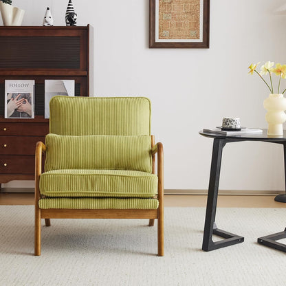 GoFurnitureHub Modern Corduroy Lounge Chair for Living Room & Bedroom