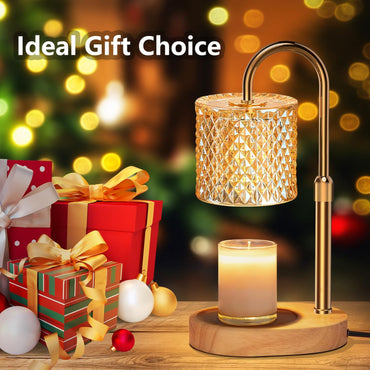 GoFurnitureHub Vintage Adjustable Candle Warmer Lamp with Timer & Dimmer Electric Wax Melter