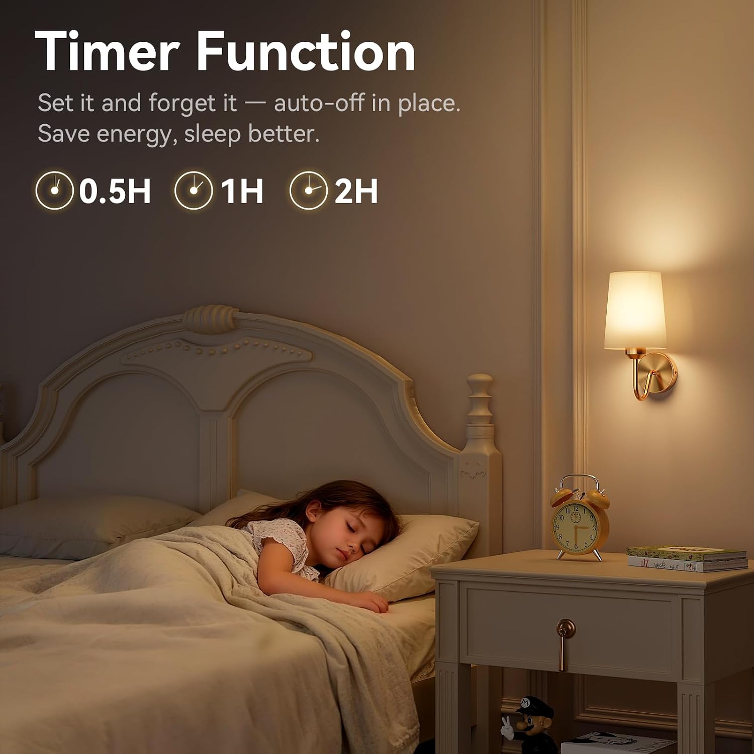 GoFurnitureHub Battery-Operated Wall Sconces – Set of 2