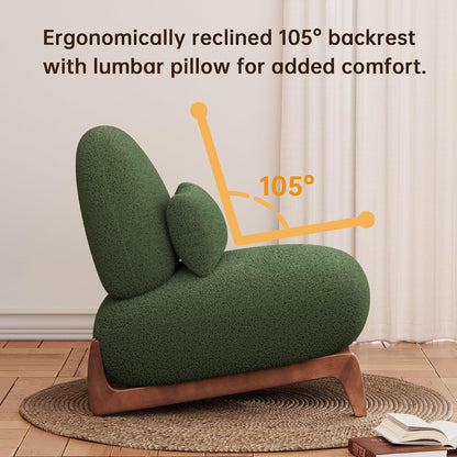 GoFurnitureHub Modern Sherpa Bouclé Living Room Sofa Set – 2 Piece