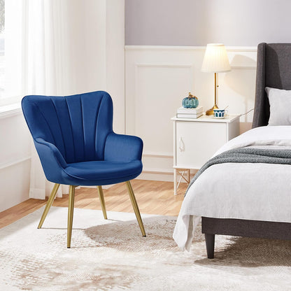 GoFurnitureHub Contemporary Velvet Lounge Chair for Living Room & Bedroom