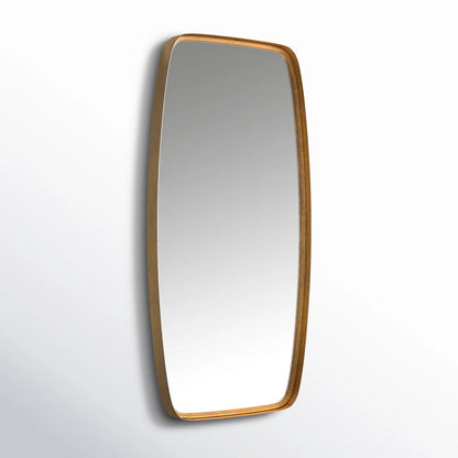 Belle Gold Iron Wall Mirror – Modern Organic Rectangle Mirror