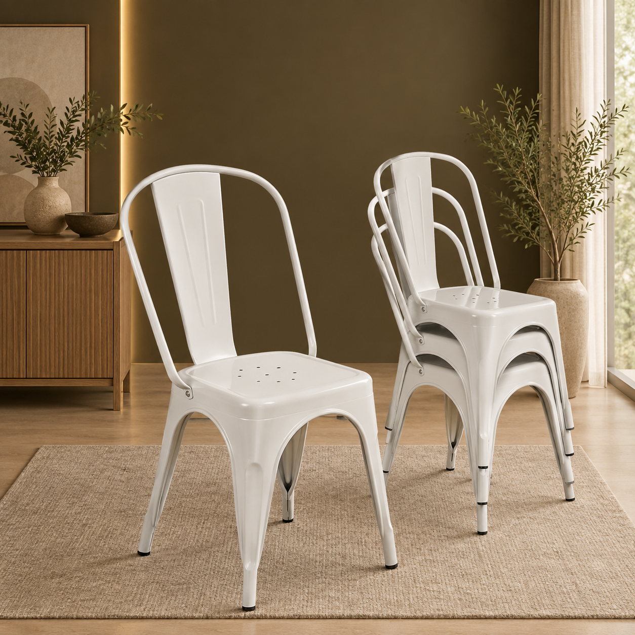 GoFurnitureHub | Tolix Metal Dining Chairs – Stackable, Farmhouse Style & More