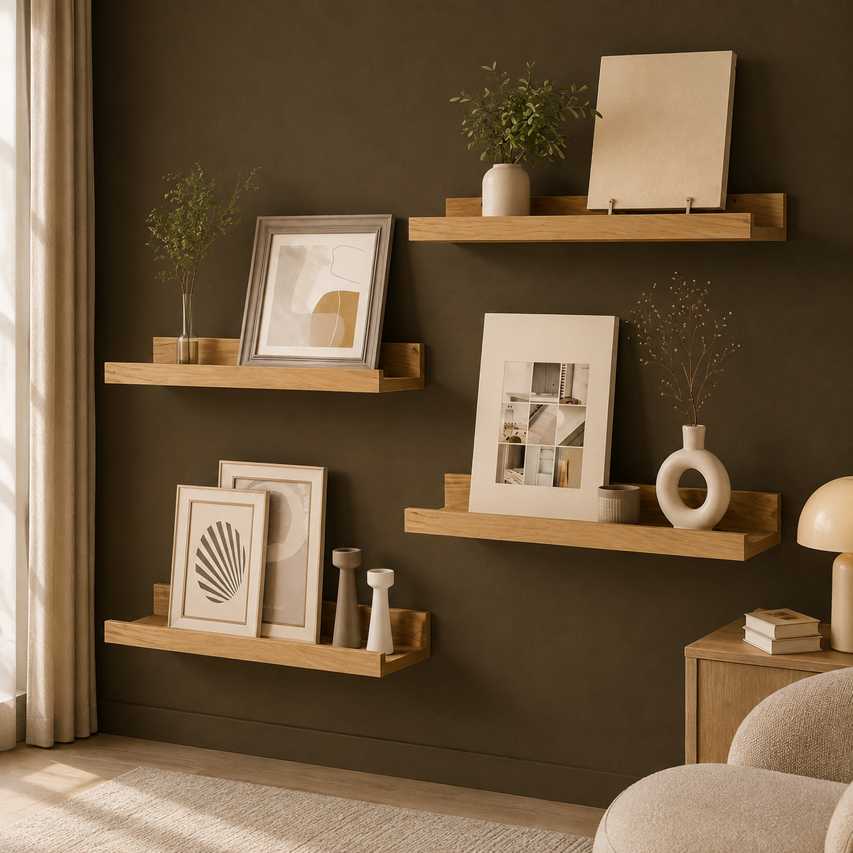 Floating Picture Ledge Shelves