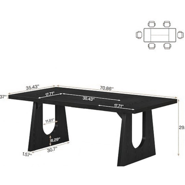 GoFurnitureHub | Rustic Farmhouse Dining Tables – Wood Design, Seats 6–8 & More