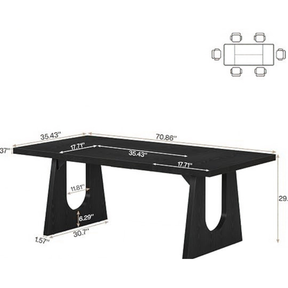 GoFurnitureHub | Rustic Farmhouse Dining Tables – Wood Design, Seats 6–8 & More