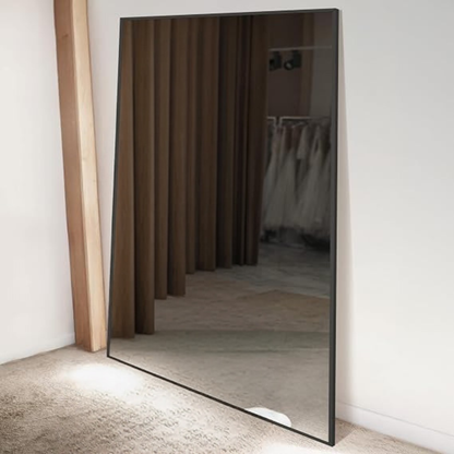 GoFurnitureHub 82" × 44" Extra-Large Full-Length Floor Mirror with Black Aluminum Frame