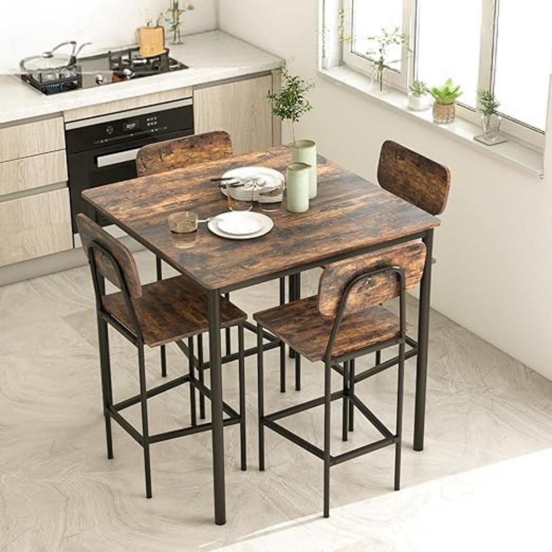 GoFurnitureHub | Counter Height Dining Sets – Industrial Style, 5-Piece & More