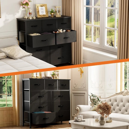 9-Drawer Fabric Dresser