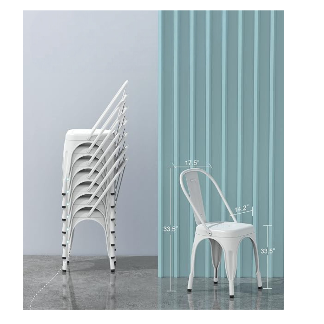 GoFurnitureHub | Tolix Metal Dining Chairs – Stackable, Farmhouse Style & More
