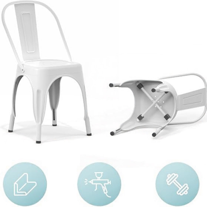 GoFurnitureHub | Tolix Metal Dining Chairs – Stackable, Farmhouse Style & More