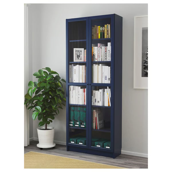 Everett Glass Storage Cabinet for Living Room & Office