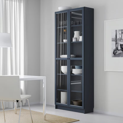 Everett Glass Storage Cabinet for Living Room & Office