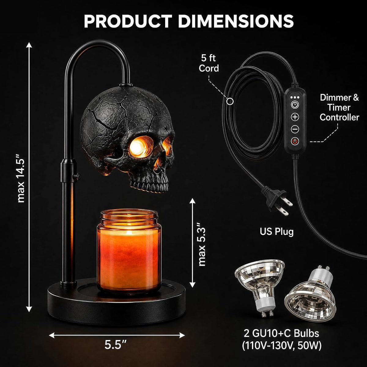 Vanta Skull Lamp