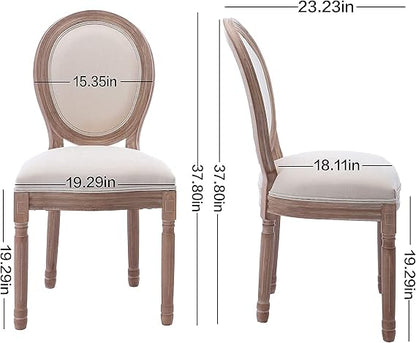GoFurnitureHub | French Country Dining Chairs – Upholstered Fabric, Solid Wood & More