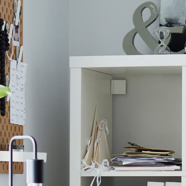 White 16-Cube Storage Shelf Bookcase