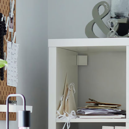 White 16-Cube Storage Shelf Bookcase
