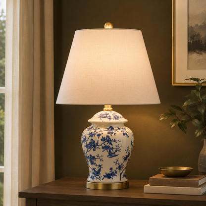 GoFurnitureHub French Country Ceramic Table Lamp – 22"
