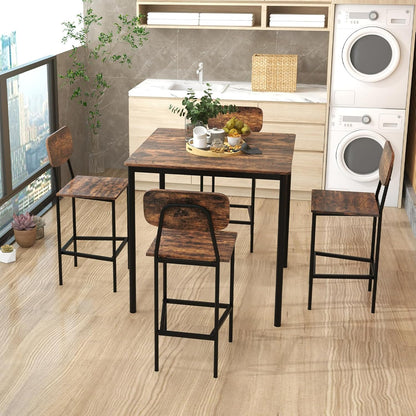 GoFurnitureHub | Counter Height Dining Sets – Industrial Style, 5-Piece & More